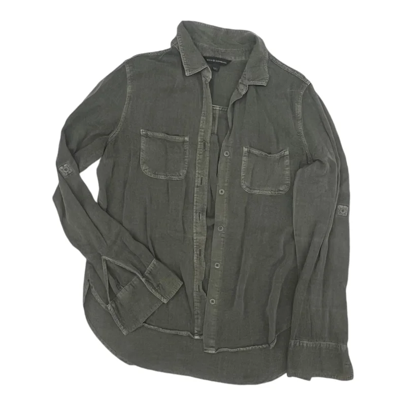Closeout Top Ls By Rock And Republic In Green, Size:S