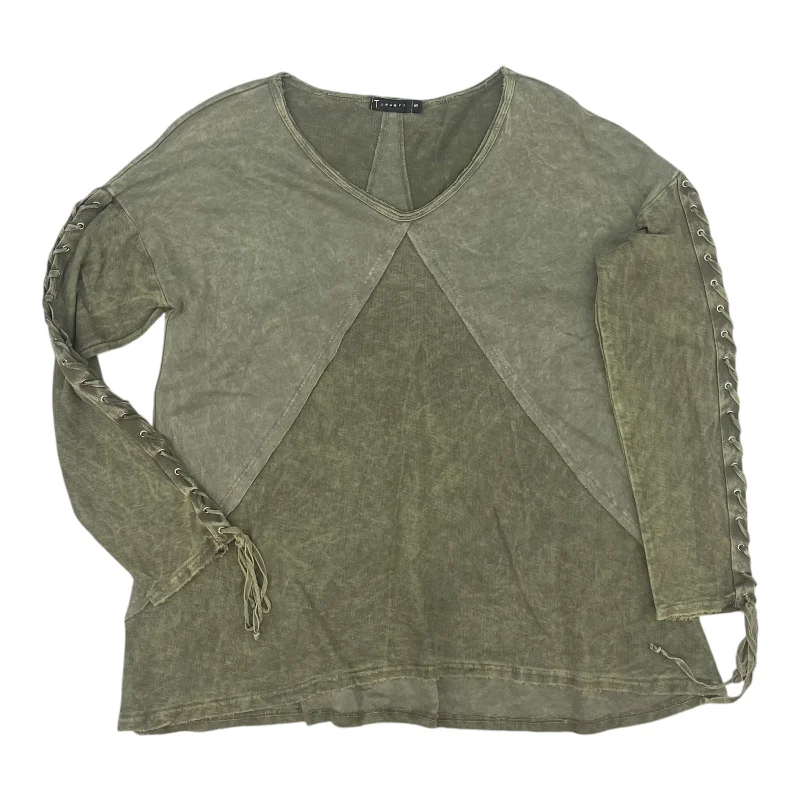 Closeout Sale Top Ls By T Party In Green, Size:M