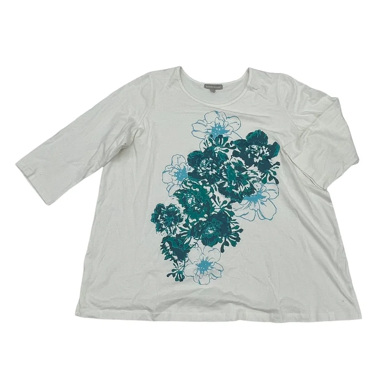 Limited Stock Top Ls By Woman Within In White, Size:2X