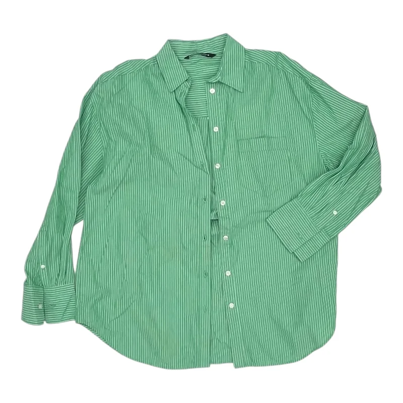 Can't Be Beat Top Ls By Zara In Green, Size:M