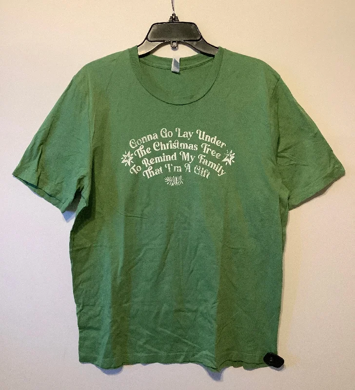 Factory Direct Sale Top Short Sleeve Basic By Gildan In Green, Size: Xl
