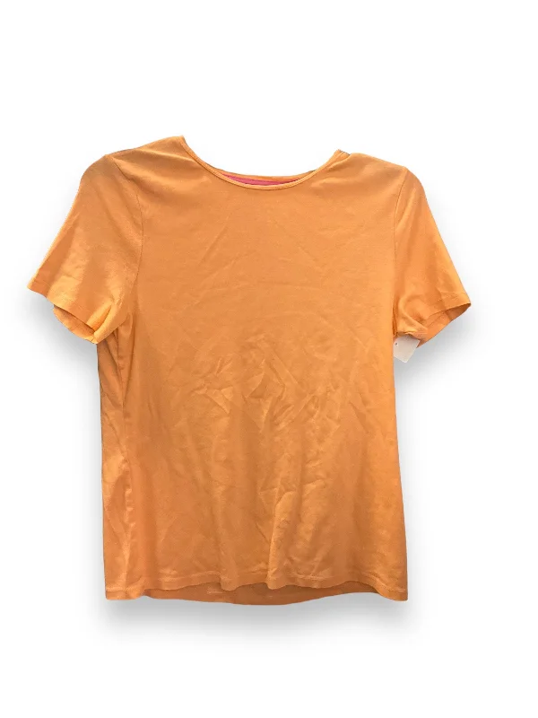 Flash Sale Top Short Sleeve Basic By Talbots  Size: L
