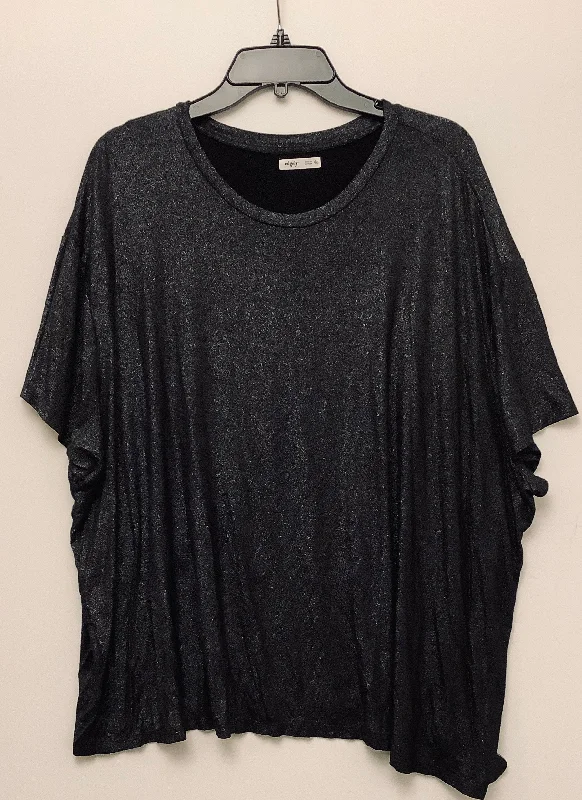 Weekend Flash Sale Top Short Sleeve By Cme In Silver, Size: 4x