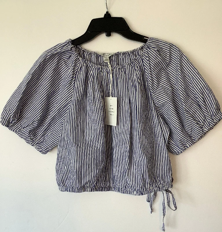 Special Buy Top Short Sleeve By Free Assembly In Striped Pattern, Size: L