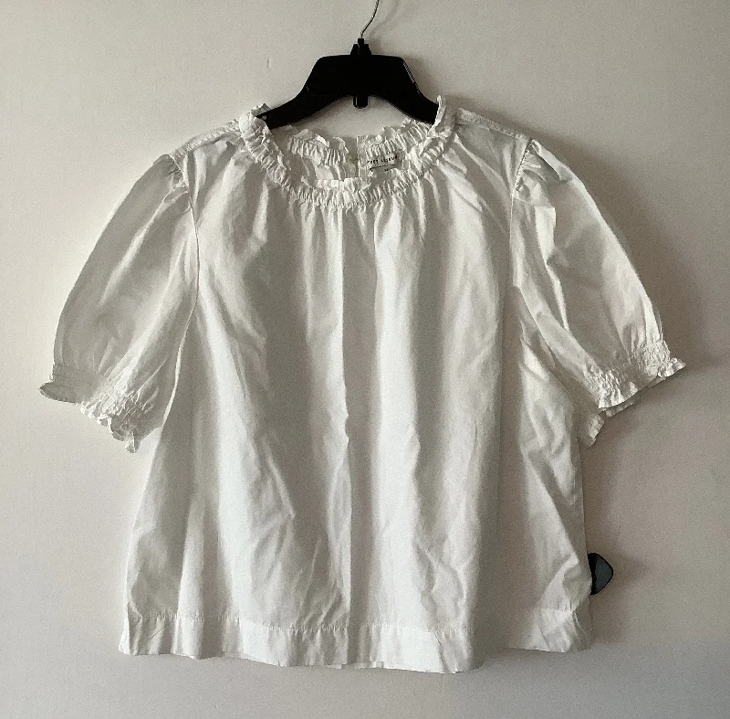 Stock Up and Save Top Short Sleeve By Free Assembly In White, Size: Xl
