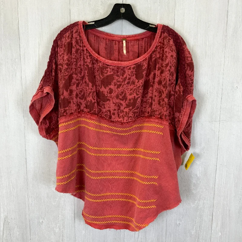 Best Seller Top Short Sleeve By Free People In Red, Size: Xs