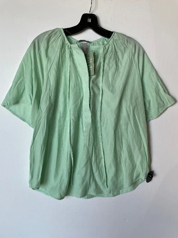 Doorbuster Deal Top Short Sleeve By H&m In Green, Size: S