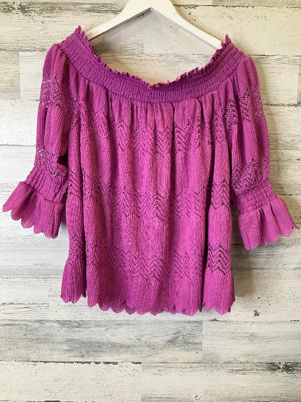 Overstock Top Short Sleeve By Lane Bryant  Size: Xl