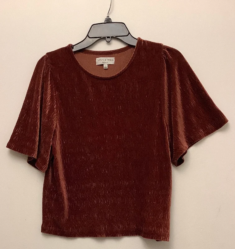 Friends and Family Sale Top Short Sleeve By Madewell In Red, Size: S