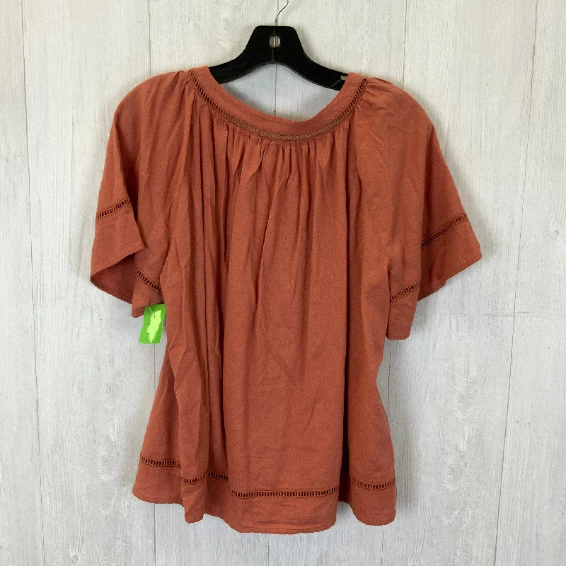 Today Only Top Short Sleeve By Old Navy In Peach, Size: L