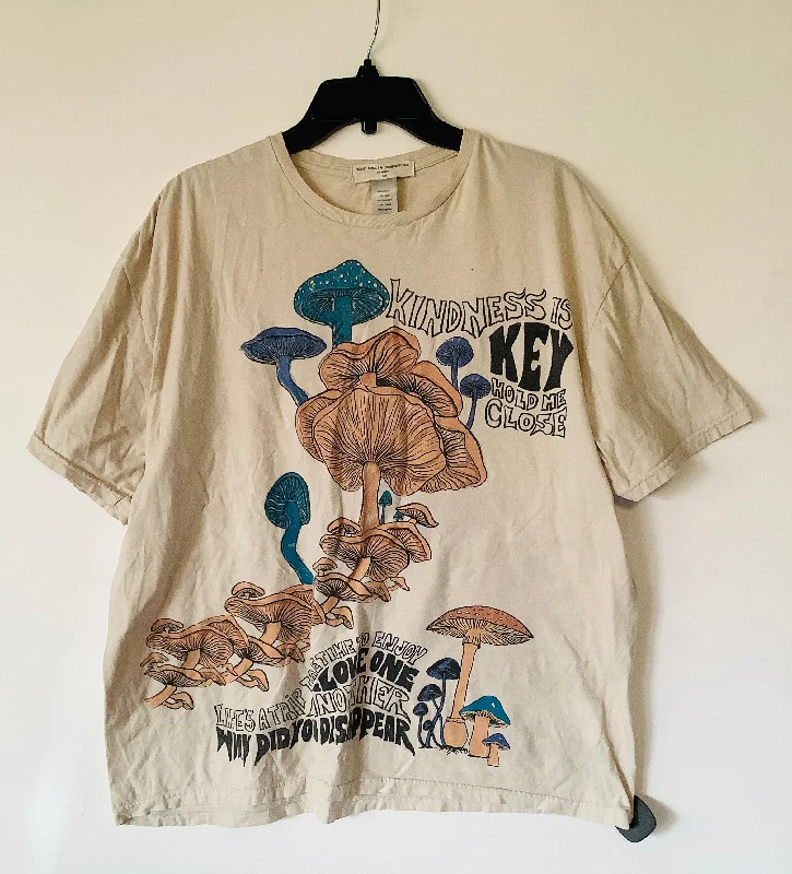 Act Fast Top Short Sleeve By Project Social Tee In Cream, Size: S