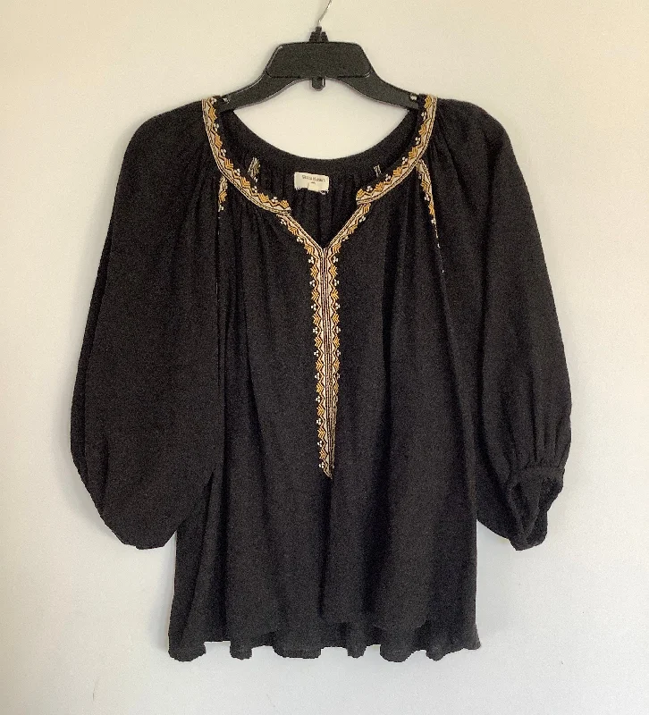 Mega Sale Top Short Sleeve By World Market In Black, Size: M