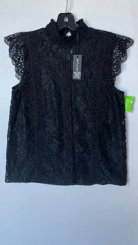 Deal Mania Top Sleeveless By Cable And Gauge In Black, Size: M
