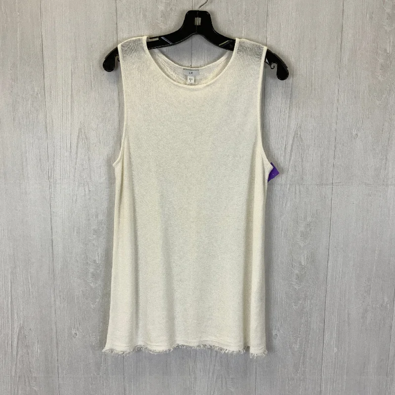 Best Bargains Top Sleeveless By J. Jill In Cream, Size: M