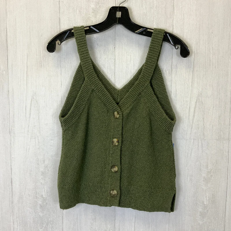 Take Advantage Top Sleeveless By Madewell In Green, Size: S
