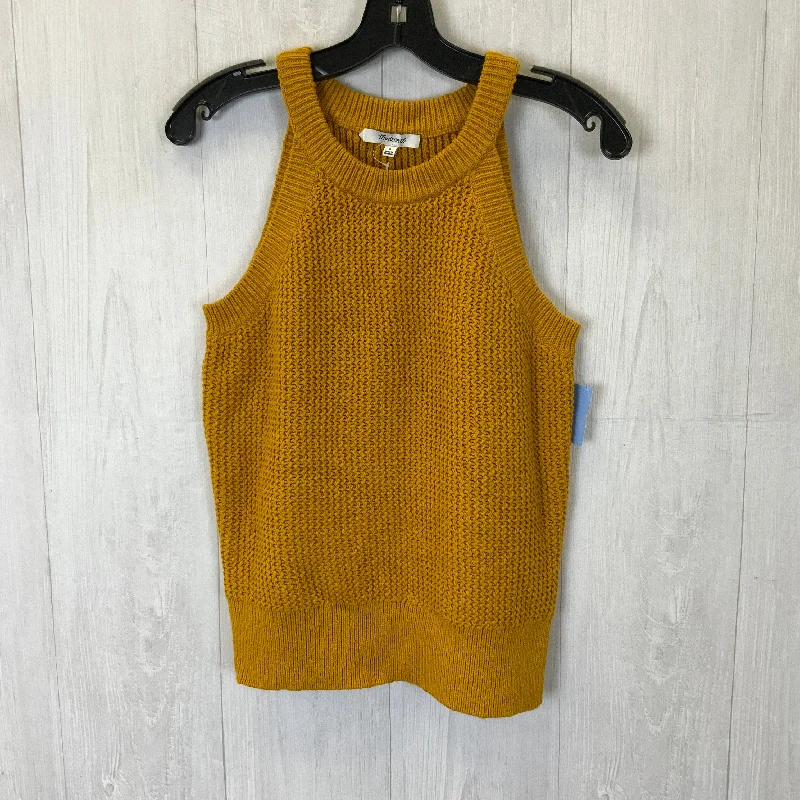 New Arrival Top Sleeveless By Madewell In Yellow, Size: S