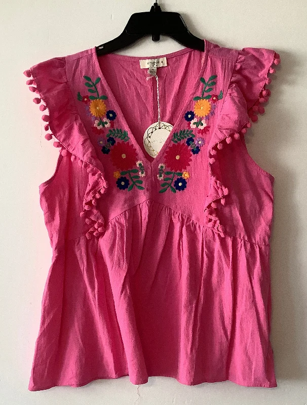 Unbeatable Prices Top Sleeveless By Umgee In Pink, Size: Xl