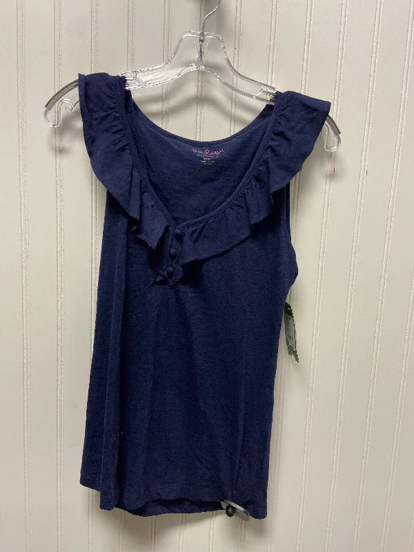 Price Rollback Top Sleeveless Designer By Lilly Pulitzer In Navy, Size: S