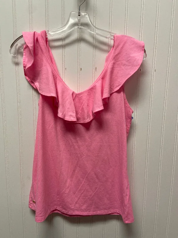 Great Deals Top Sleeveless Designer By Lilly Pulitzer In Pink, Size: M