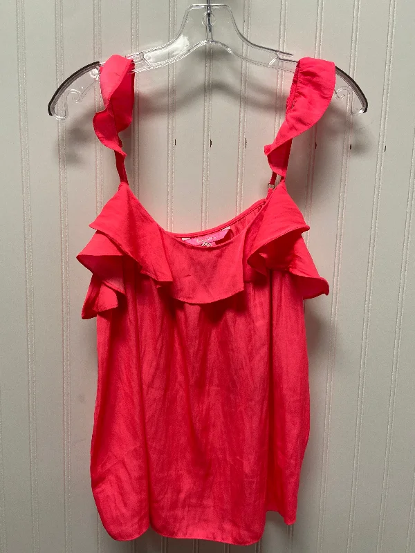 Final Markdown Top Sleeveless Designer By Lilly Pulitzer In Pink, Size: M