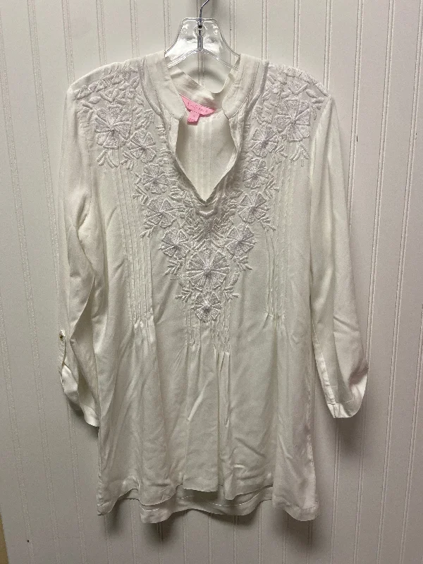 Instant Discount Tunic Designer By Lilly Pulitzer In White, Size: S