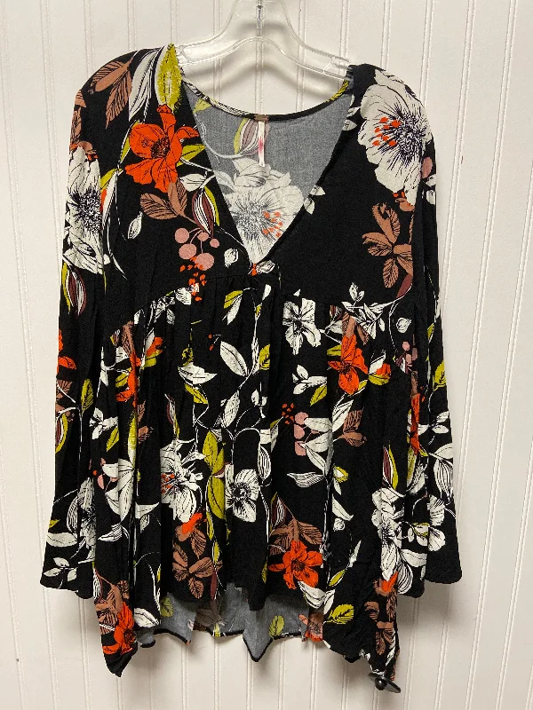 Massive Deals Tunic Long Sleeve By Free People In Black, Size: M