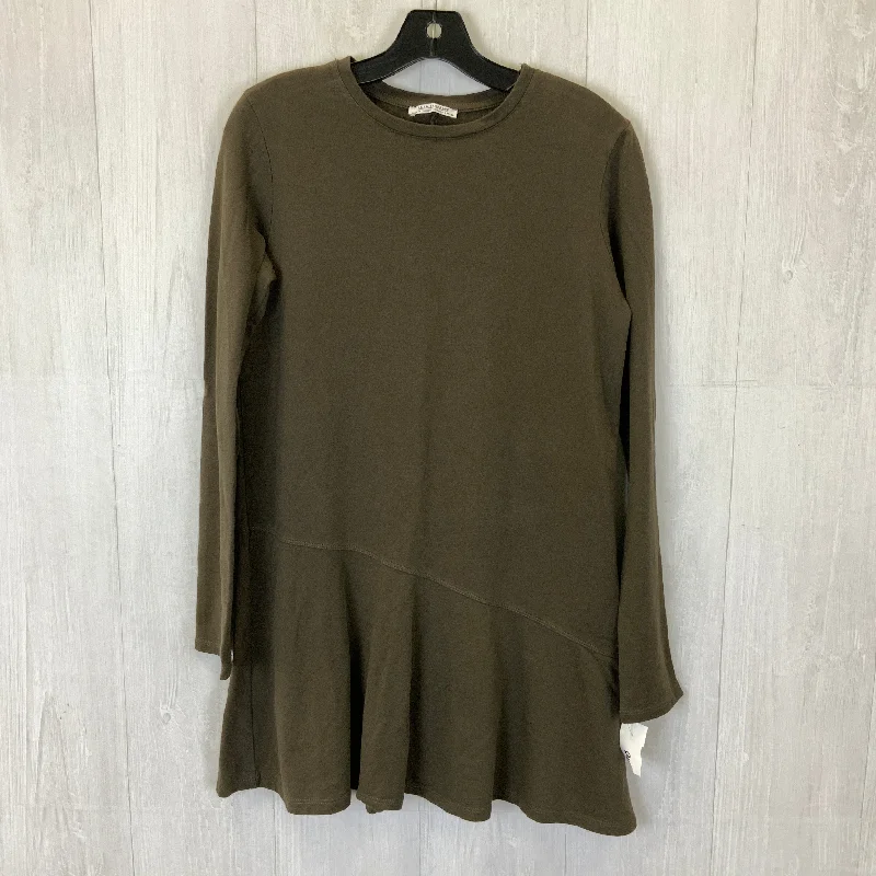 Special Savings Tunic Long Sleeve By Zara In Brown, Size: M