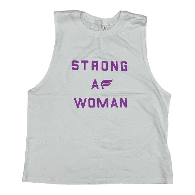 Weekend Deal WHITE ATHLETIC TANK TOP by FABLETICS Size:M