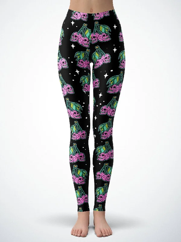 Value Deals Cherry Skull (Black) Tights
