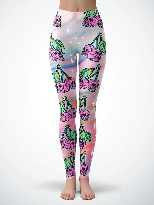 Weekend Deal Cherry Skull (Rainbow) Tights