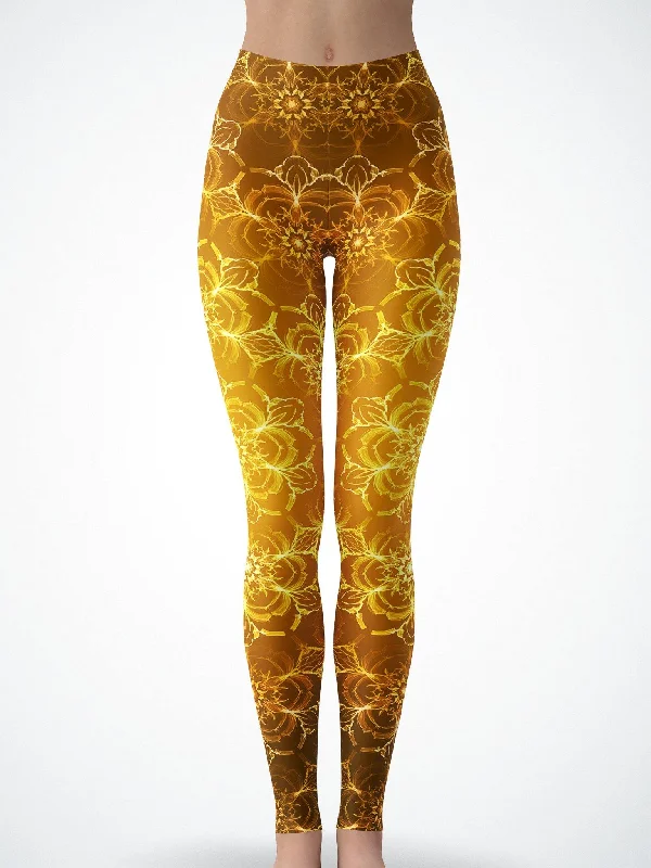 Stock Clearance Golden Lotus Tights