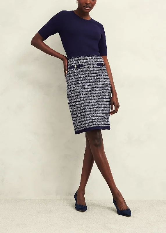 Epic Deals Petite Audra Dress 0224/9788/1085l04 Midnight-Ivory