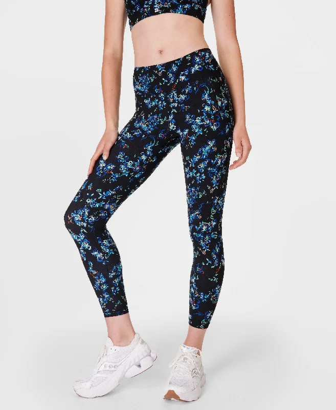Lowest Price Power 7/8 Workout Leggings Sb5400a 78 Blue-Floral-Doodle-P