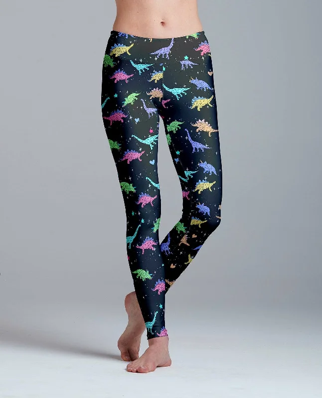 Special Promotion Pre-Historic Trip-Black Leggings