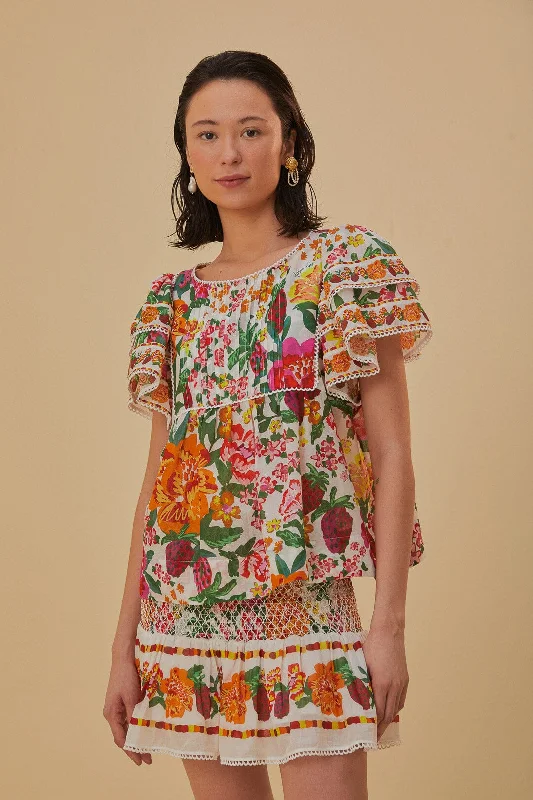 Savings Bonanza Skirt Flowerful Sketc 318010 Flowerful-Sketch-Off